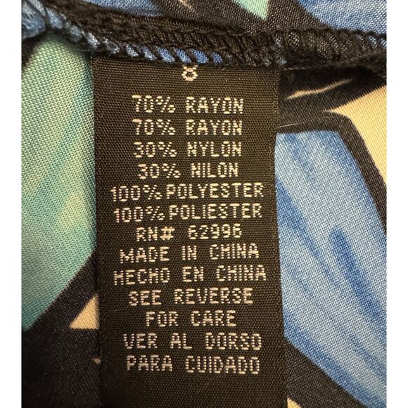 Scarlett Tank Dress Black and Floral Print - Sz 8 - Picture 12 of 12